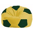Кресло-мешок Мяч жёлтый - тёмно-зелёный М 1.1-452
