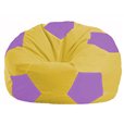 Кресло-мешок Мяч жёлтый - сиреневый М 1.1-253
