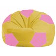 Кресло-мешок Мяч жёлтый - розовый М 1.1-257