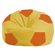 Кресло-мешок Мяч жёлтый - оранжевый М 1.1-258