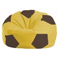 Кресло-мешок Мяч жёлтый - коричневый М 1.1-261