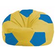 Кресло-мешок Мяч жёлтый - голубой М 1.1-263