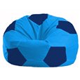 Кресло-мешок Мяч голубой - тёмно-синий М 1.1-272