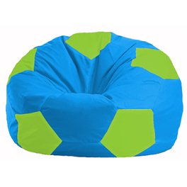 Кресло-мешок Мяч голубой - салатовый М 1.1-276