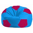 Кресло-мешок Мяч голубой - малиновый М 1.1-268