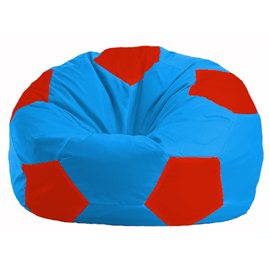 Кресло-мешок Мяч голубой - красный М 1.1-279