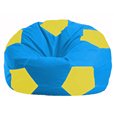 Кресло-мешок Мяч голубой - жёлтый М 1.1-280