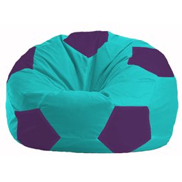 Кресло-мешок Мяч бирюзовый - фиолетовый М 1.1-285