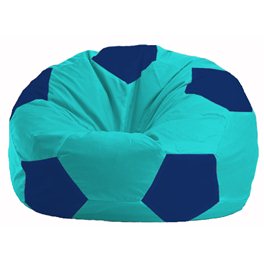 Кресло-мешок Мяч бирюзовый - синий М 1.1-291