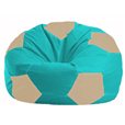 Кресло-мешок Мяч бирюзовый - светло-бежевый М 1.1-293