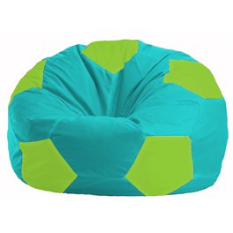 Кресло-мешок Мяч бирюзовый - салатовый М 1.1-294