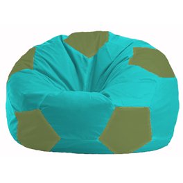 Кресло-мешок Мяч бирюзовый - оливковый М 1.1-288