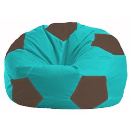 Кресло-мешок Мяч бирюзовый - коричневый М 1.1-298