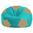 Кресло-мешок Мяч бирюзовый - бежевый М 1.1-289