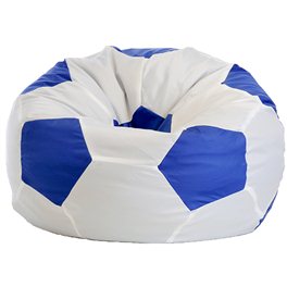 Кресло-мешок "Мяч Стандарт" бело-синее