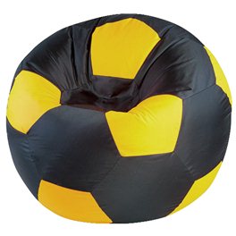 Кресло-мешок "Мяч Стандарт" черно-желтое