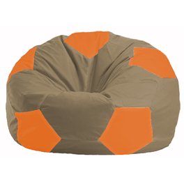 Кресло-мешок Мяч бежевый - оранжевый М 1.1-90