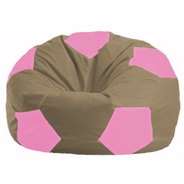 Кресло-мешок Мяч бежевый - розовый М 1.1-89