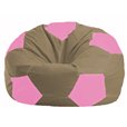 Кресло-мешок Мяч бежевый - розовый М 1.1-89