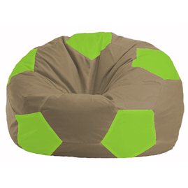 Кресло-мешок Мяч бежевый - салатовый М 1.1-88