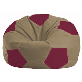 Кресло-мешок Мяч бежевый, бордовый М 1.1-97