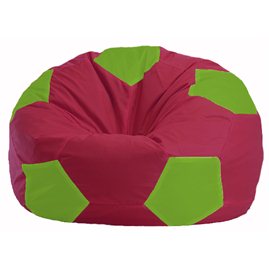 Кресло-мешок Мяч бордовый - салатовый М 1.1-305
