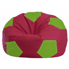 Кресло-мешок Мяч бордовый - салатовый М 1.1-305