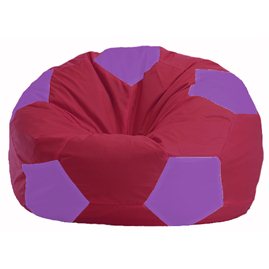 Кресло-мешок Мяч бордовый - сиреневый М 1.1-302