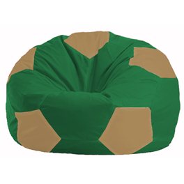 Кресло-мешок Мяч зелёный - бежевый М 1.1-237