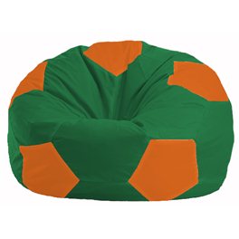 Кресло-мешок Мяч зелёный - оранжевый М 1.1-464