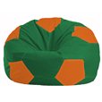 Кресло-мешок Мяч зелёный - оранжевый М 1.1-464
