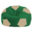 Кресло-мешок Мяч зелёный - светло-бежевый М 1.1-240