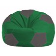 Кресло-мешок Мяч зелёный - тёмно-серый М 1.1-238