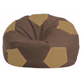 Кресло-мешок Мяч коричневый - бежевый М 1.1-330