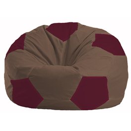 Кресло-мешок Мяч коричневый - бордовый М 1.1-318