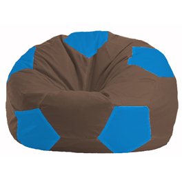 Кресло-мешок Мяч коричневый - голубой М 1.1-319