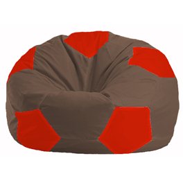Кресло-мешок Мяч коричневый - красный М 1.1-319