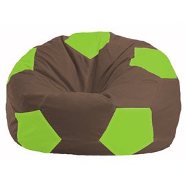 Кресло-мешок Мяч коричневый - салатовый М 1.1-325