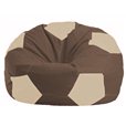 Кресло-мешок Мяч коричневый - светло-бежевый М 1.1-326