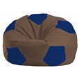 Кресло-мешок Мяч коричневый - синий М 1.1-328