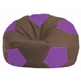Кресло-мешок Мяч коричневый - сиреневый М 1.1-329