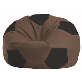 Кресло-мешок Мяч коричневый - чёрный М 1.1-454