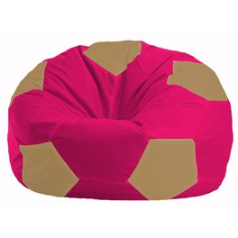 Кресло-мешок Мяч малиновый - бежевый М 1.1-377