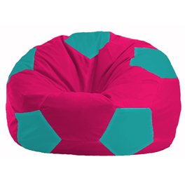 Кресло-мешок Мяч малиновый - бирюзовый М 1.1-383