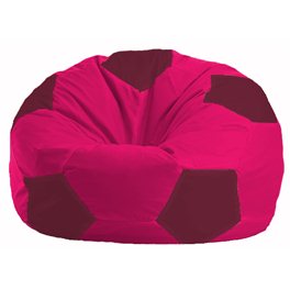 Кресло-мешок Мяч малиновый - бордовый М 1.1-384