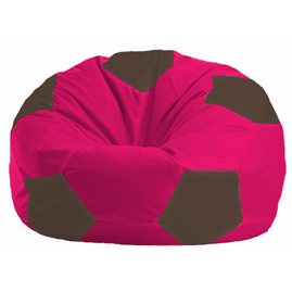 Кресло-мешок Мяч малиновый - коричневый М 1.1-372