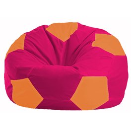 Кресло-мешок Мяч малиновый - оранжевый М 1.1-388