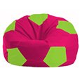 Кресло-мешок Мяч малиновый - салатовый М 1.1-390