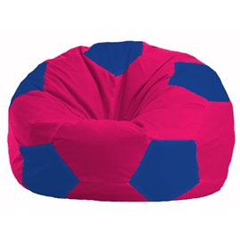 Кресло-мешок Мяч малиновый - синий М 1.1-375