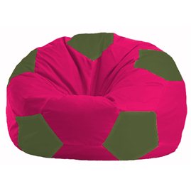 Кресло-мешок Мяч малиновый - тёмно-оливковый М 1.1-391